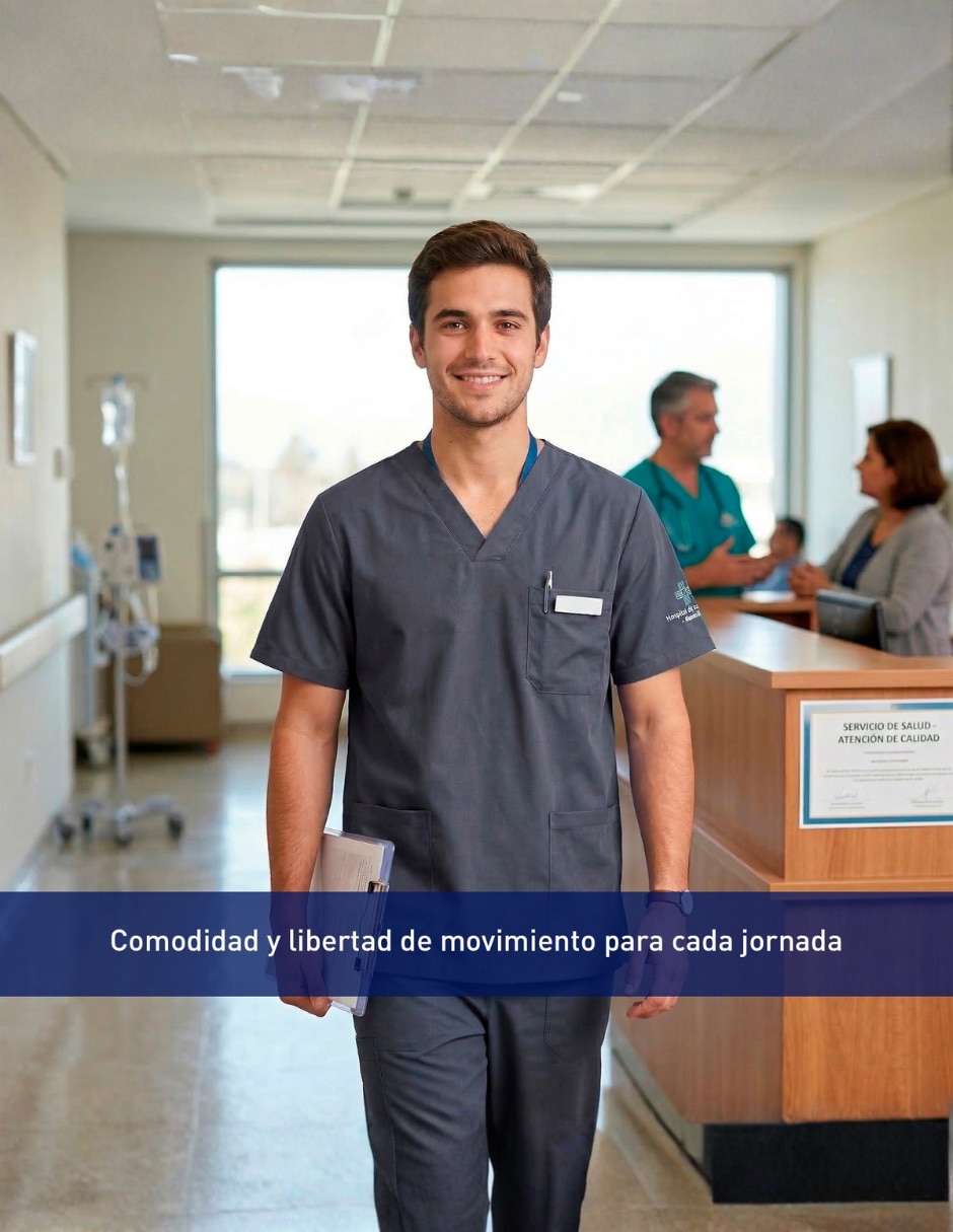 Uniforme Bluelander estilo recto para hombre