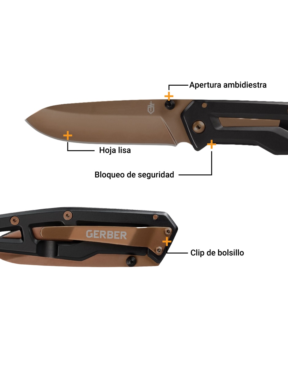 Navaja gerber paralite negro