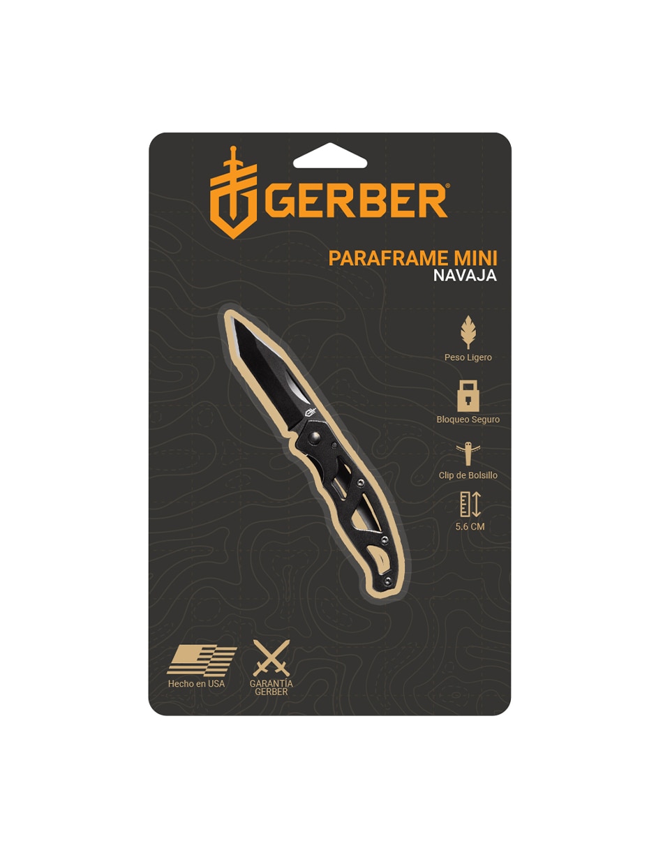 Navaja gerber paraframe mini negra