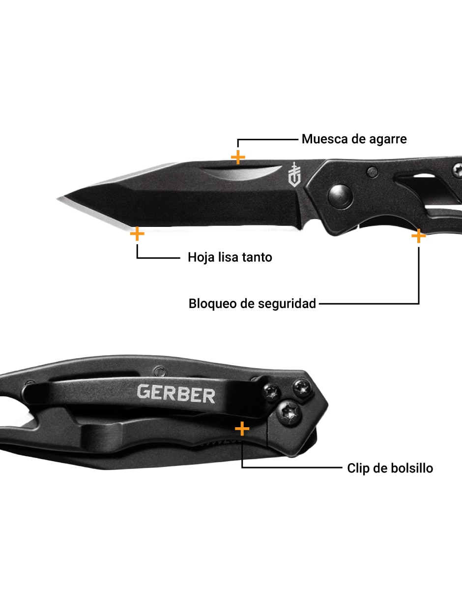 Navaja gerber paraframe mini negra