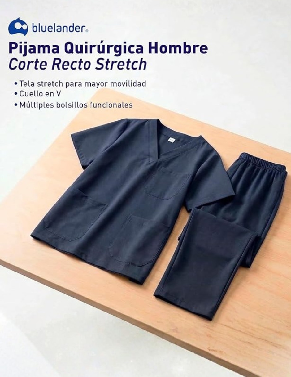 Uniforme Bluelander estilo recto para hombre