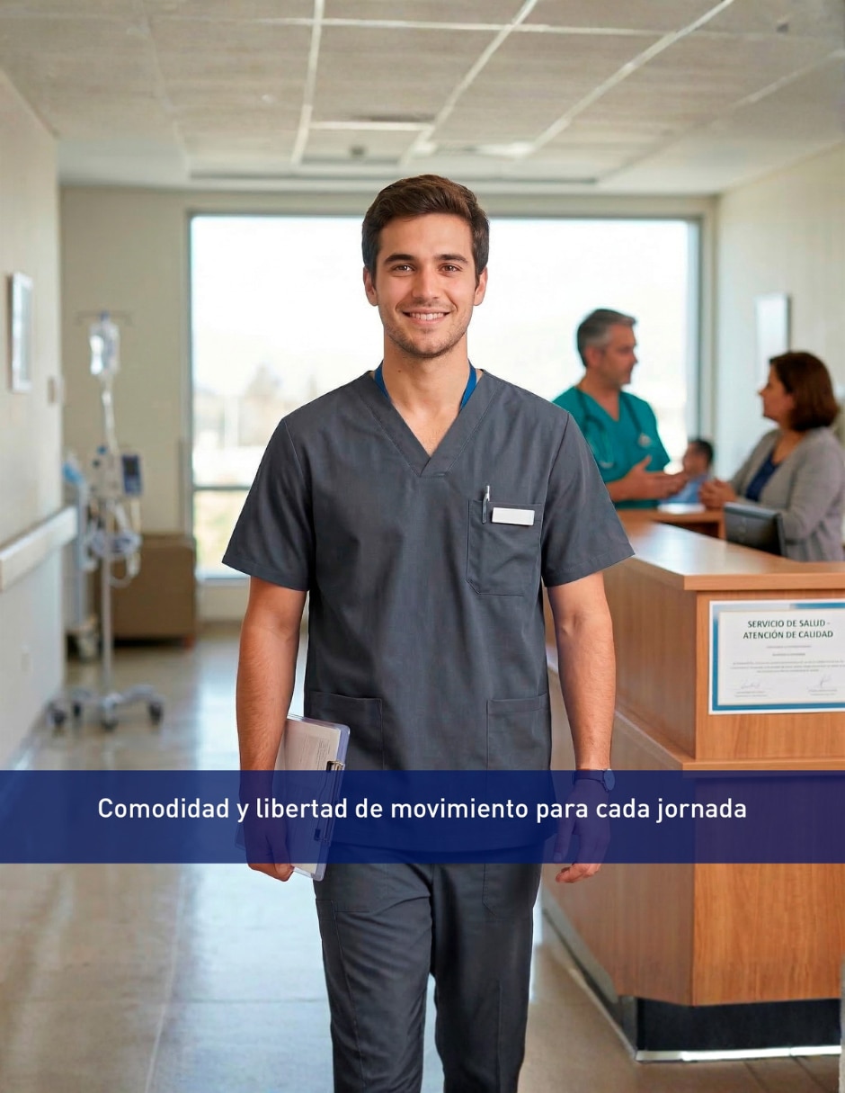 Uniforme Bluelander estilo recto para hombre