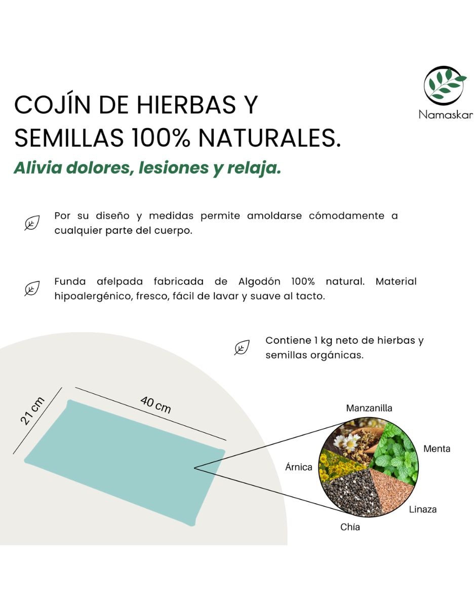 Compresa de semillas para cabeza 3