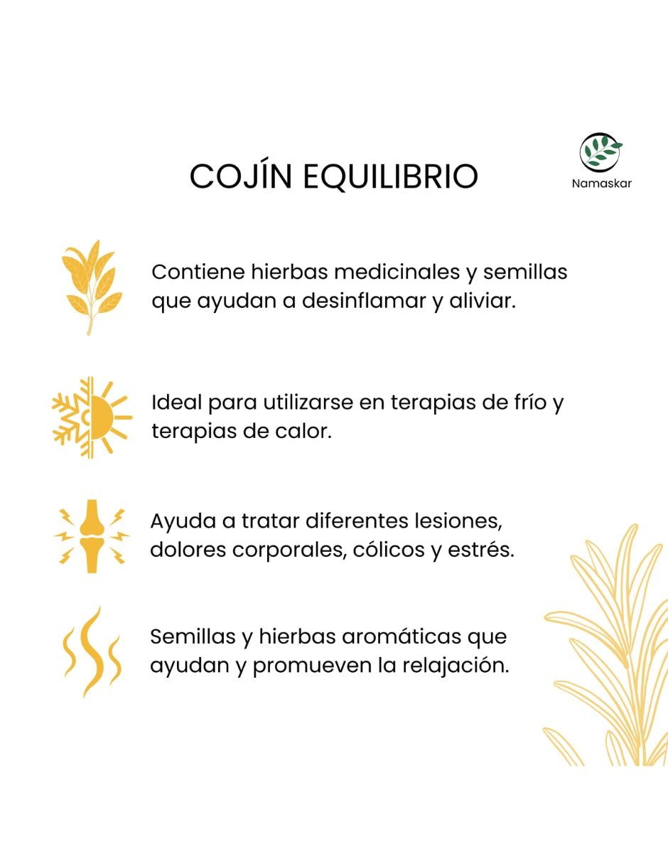Compresa de semillas Namaskar para cabeza