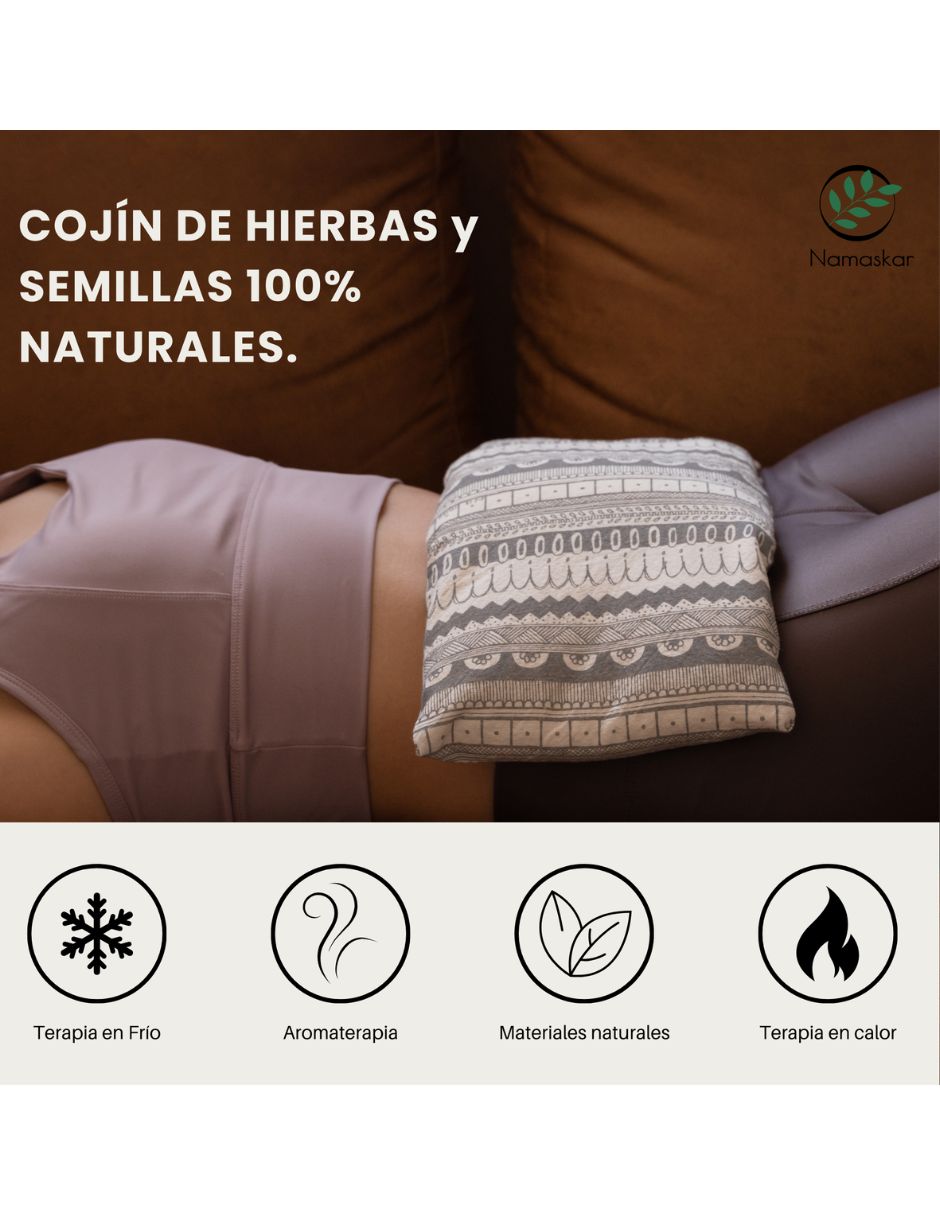 Compresa de semillas Namaskar para cabeza