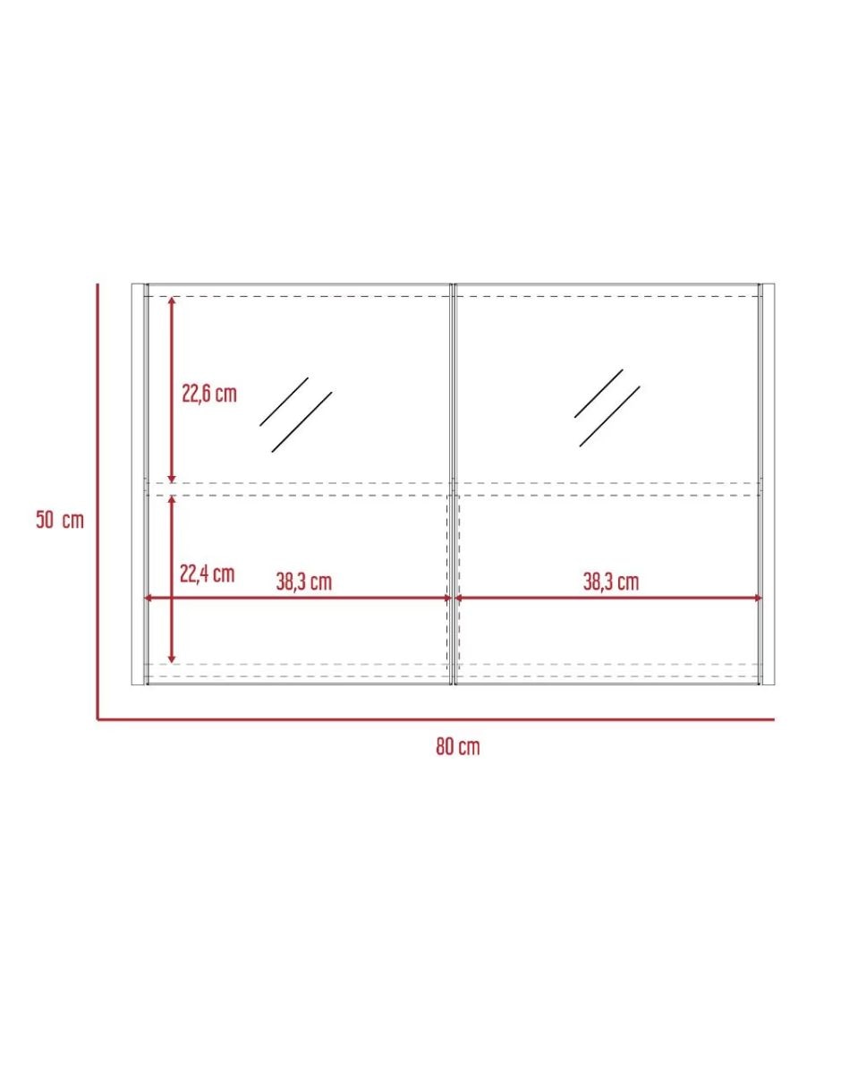 Botiquín repisa excelsior mueble baño mdf