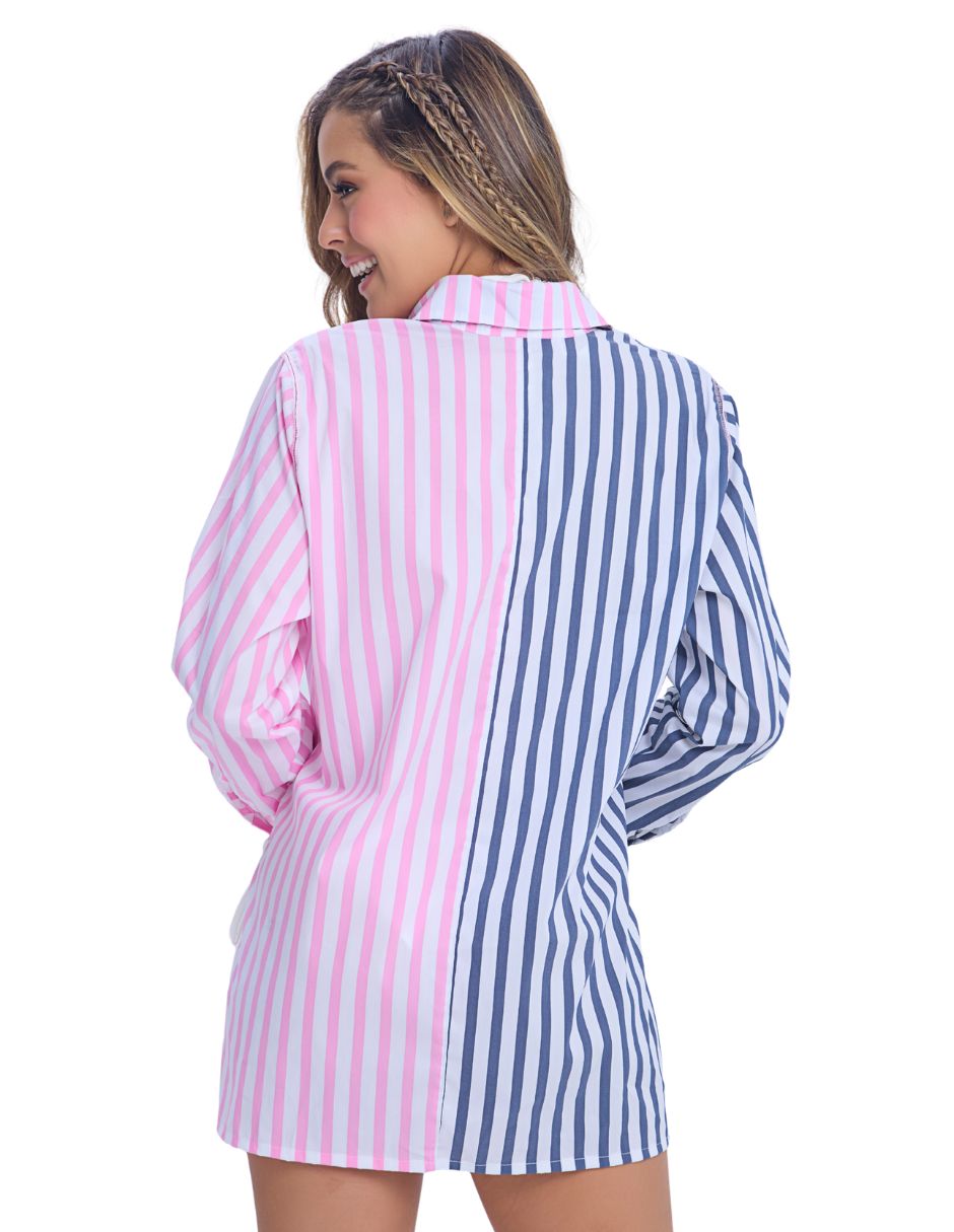 Camisa de algodón manga larga para mujer 2