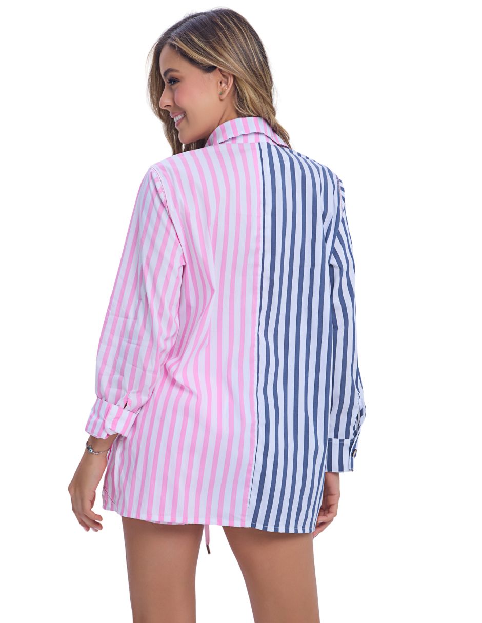 Camisa de algodón manga larga para mujer 6
