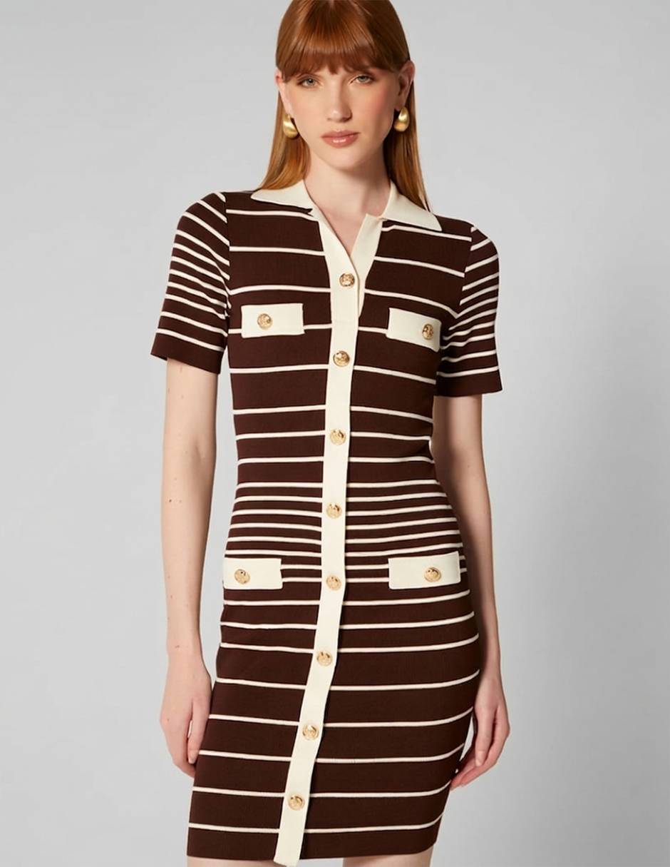 Vestido corto casual Studio F para mujer
