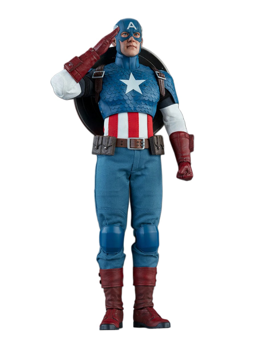 Figura de colección  artículada marvel comics capitan america sideshow
