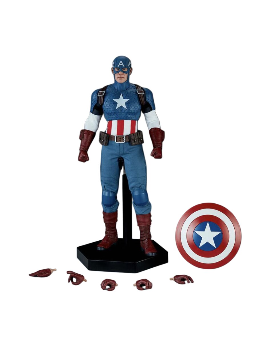 Figura de colección  artículada marvel comics capitan america sideshow