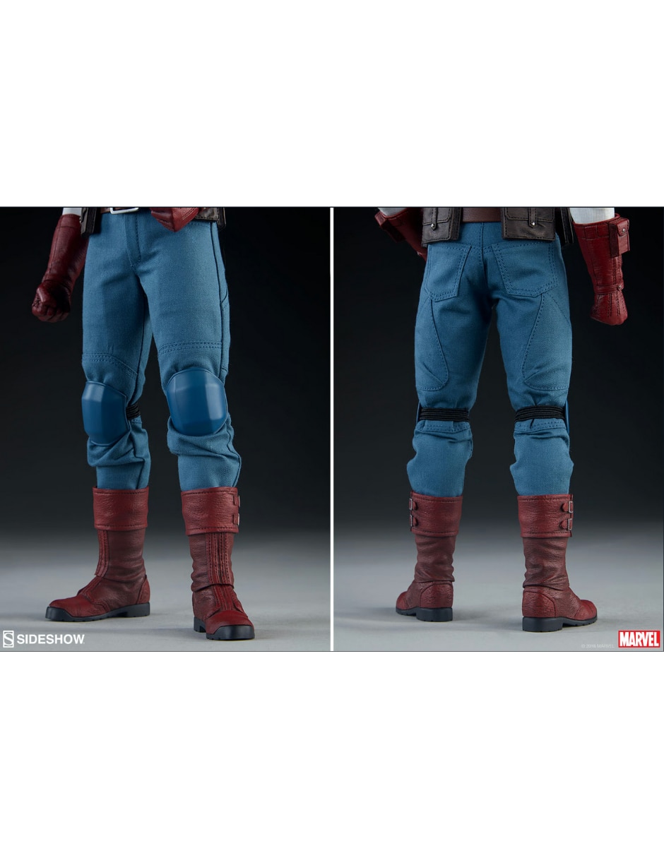 Figura de colección  artículada marvel comics capitan america sideshow