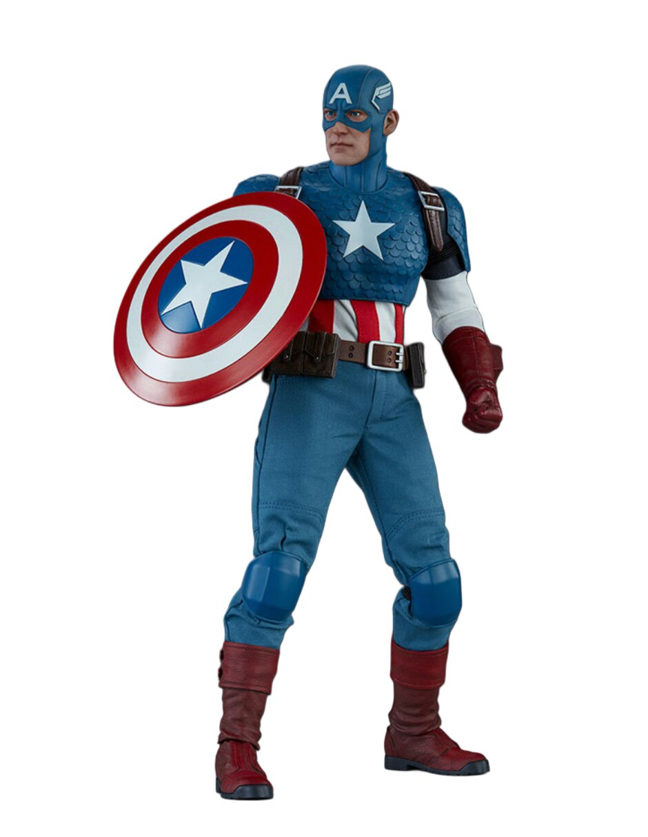 Figura de colección  artículada marvel comics capitan america sideshow