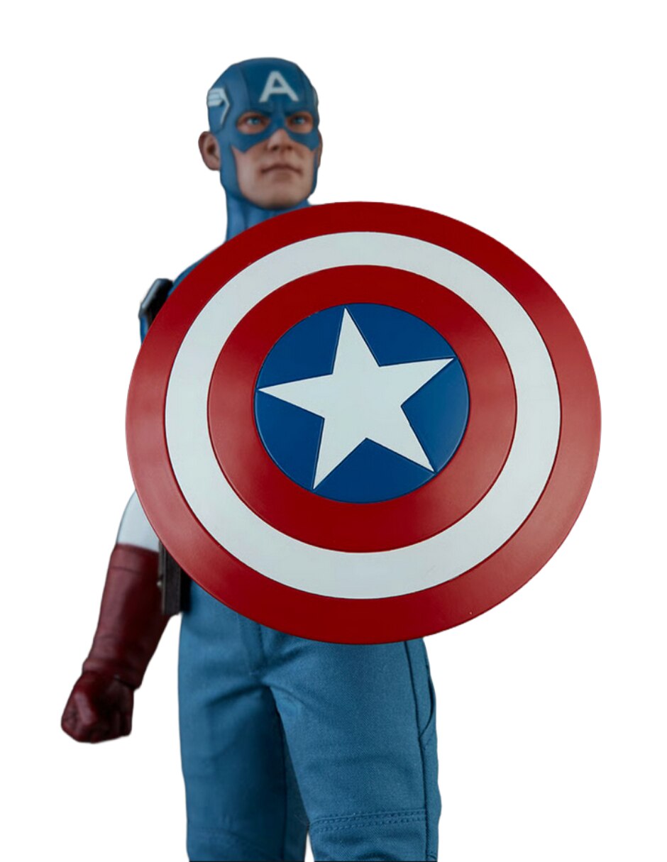 Figura de colección  artículada marvel comics capitan america sideshow