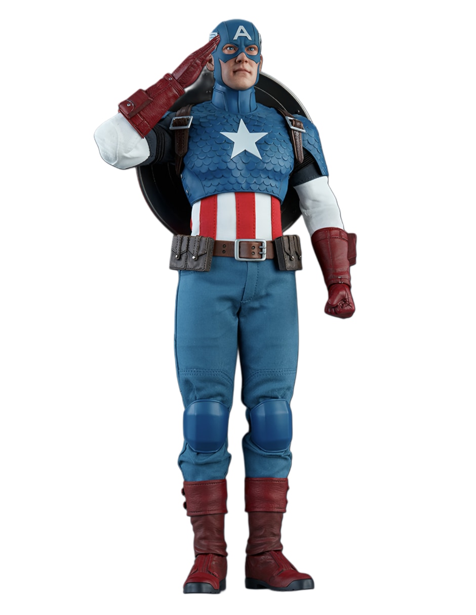 Figura de colección  artículada marvel comics capitan america sideshow