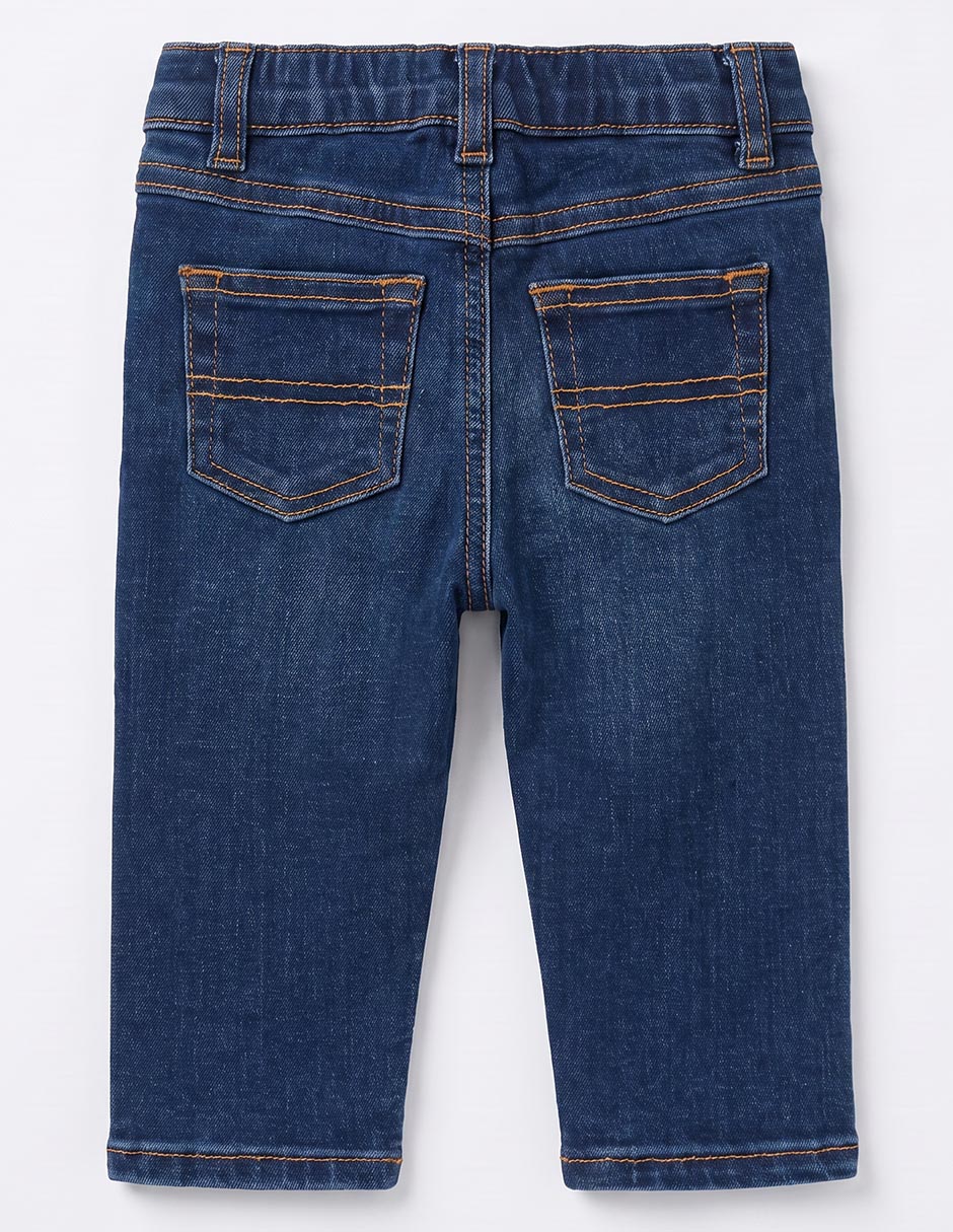 Jeans straight lavado stone wash para bebé niño 3