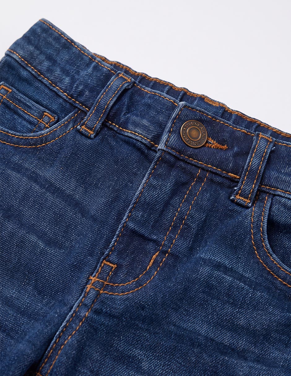 Jeans straight lavado stone wash para bebé niño 4