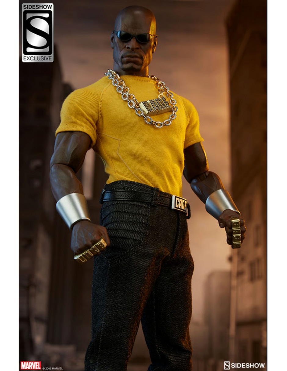 Figura de colección articulada Marvel Comics Luke Cage Power Man collectors Sideshow