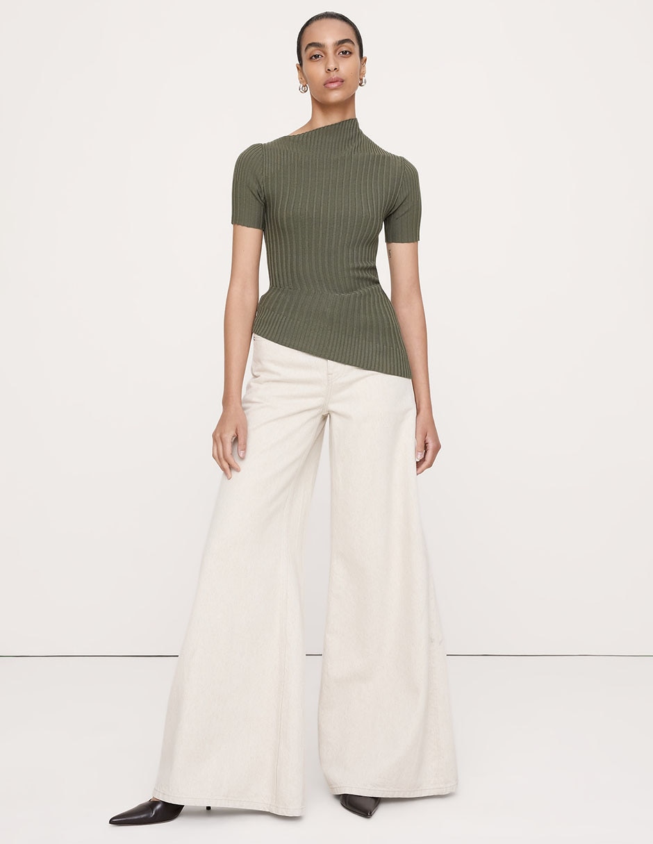 Blusa manga corta para mujer