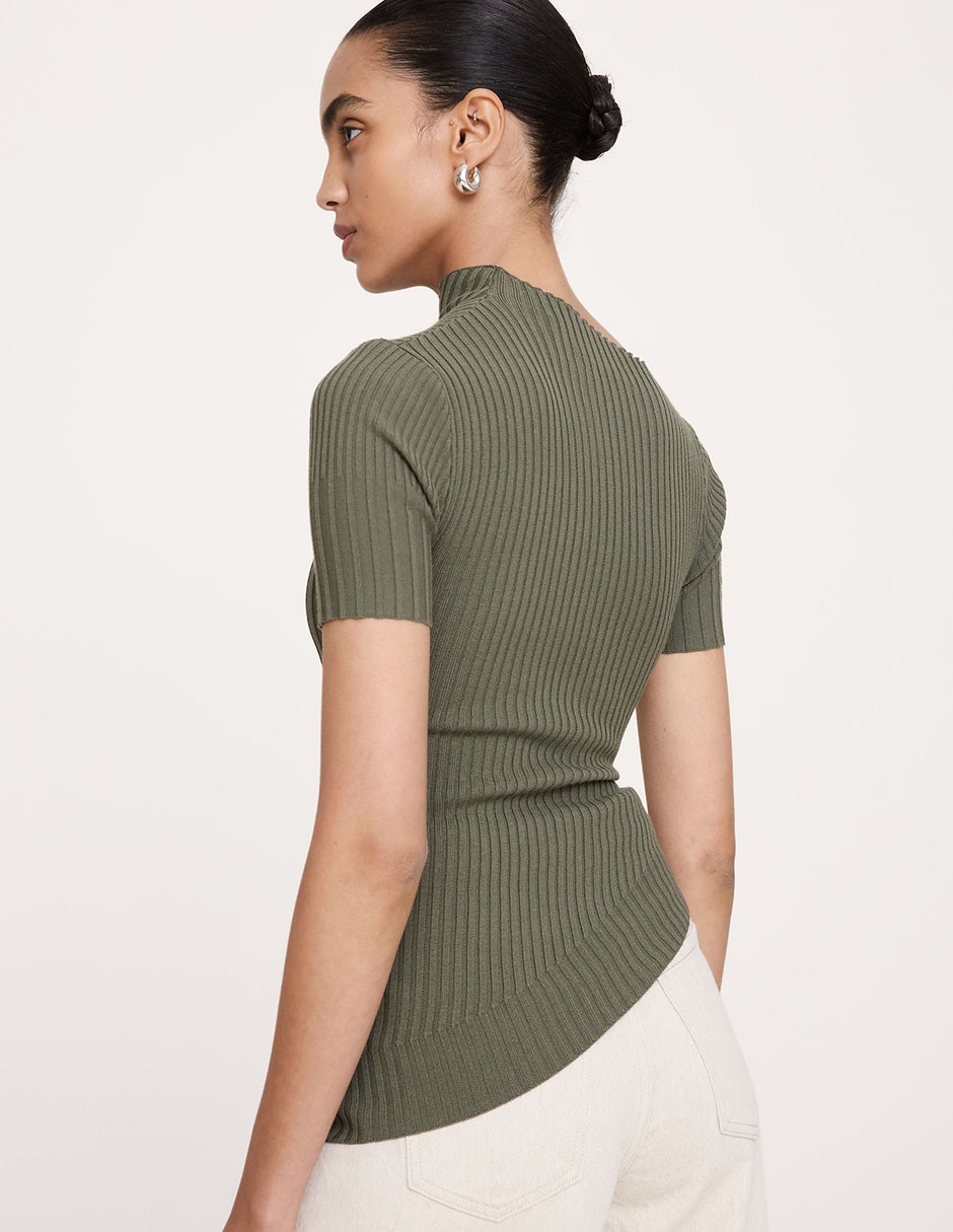 Blusa manga corta para mujer