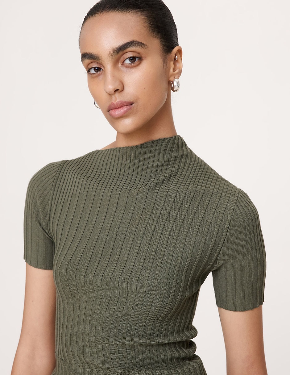 Blusa manga corta para mujer