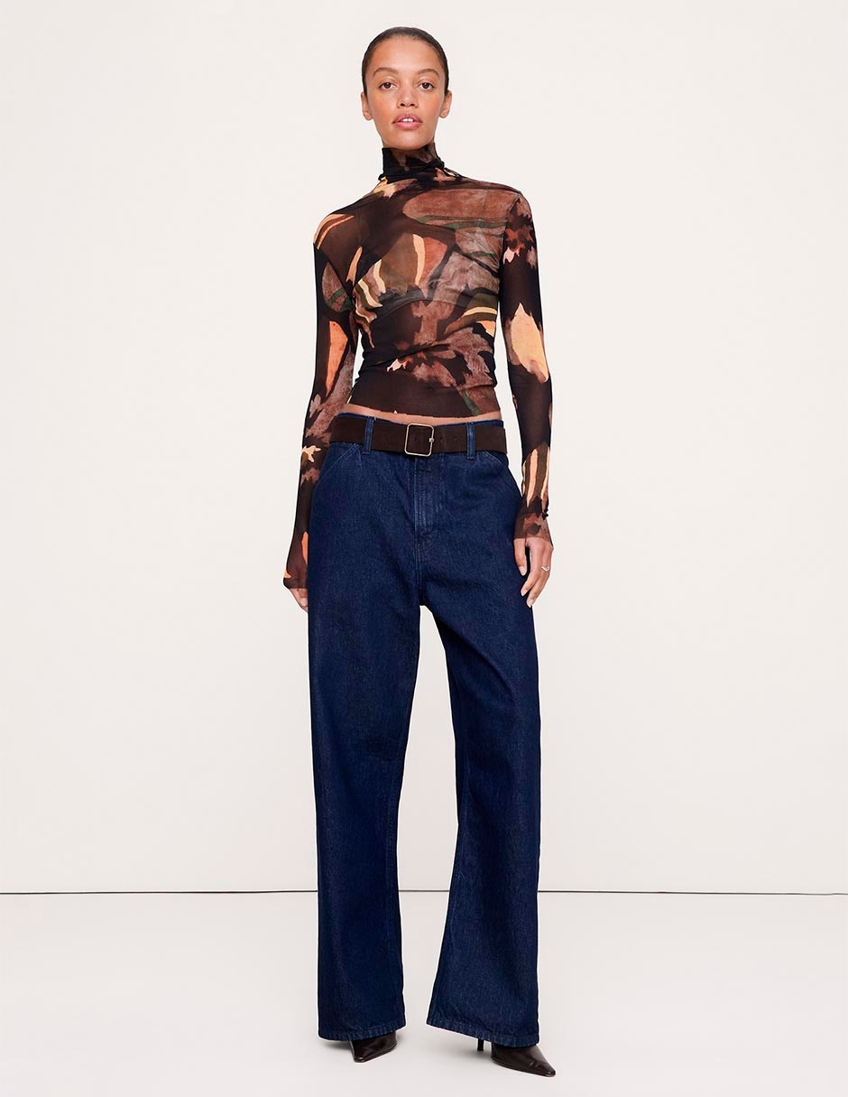 Blusa manga larga para mujer