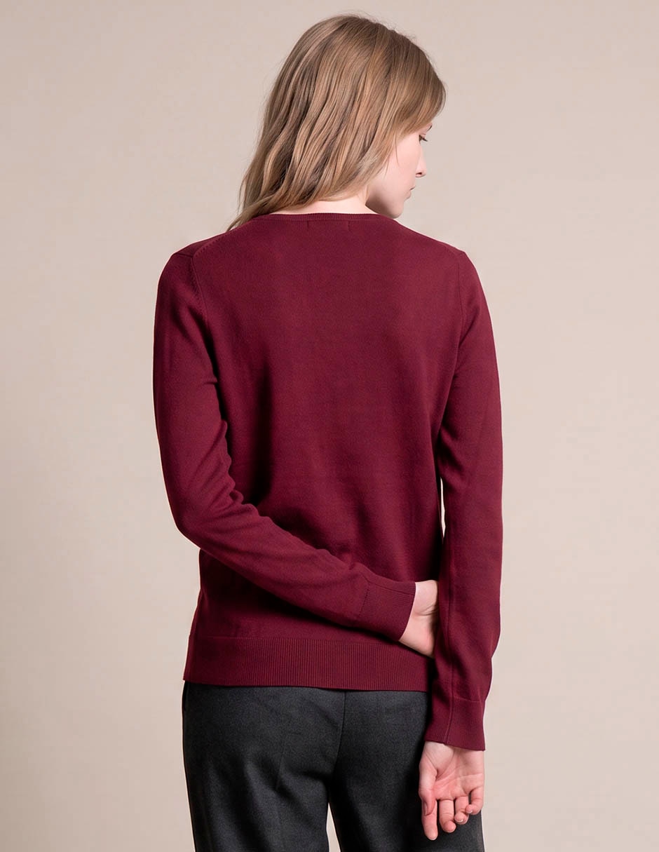Suéter cuello redondo para mujer 2