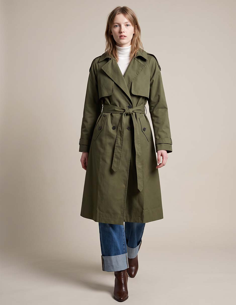 Gabardina con bolsillos para mujer Gabardina con bolsillos para mujer