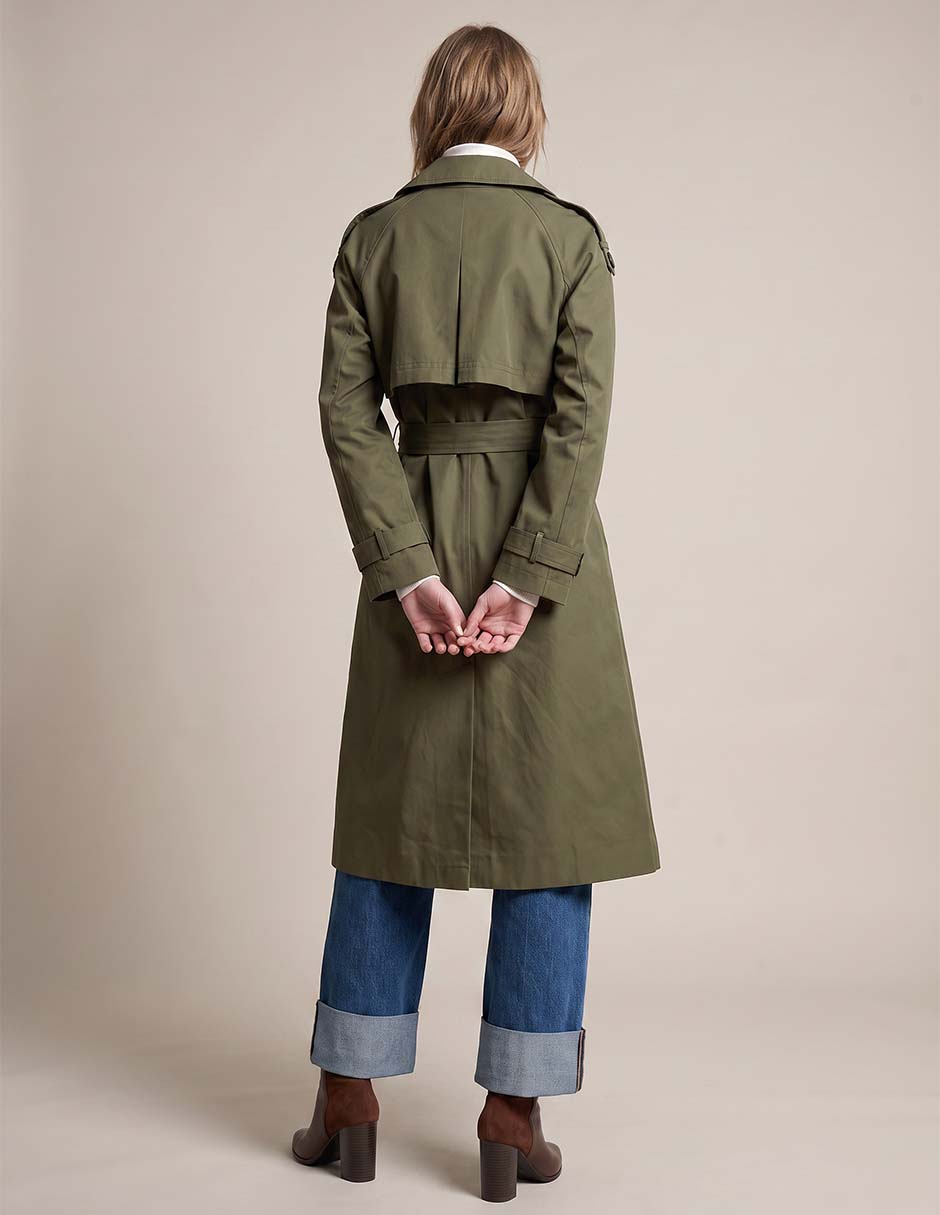 Gabardina con bolsillos para mujer 2