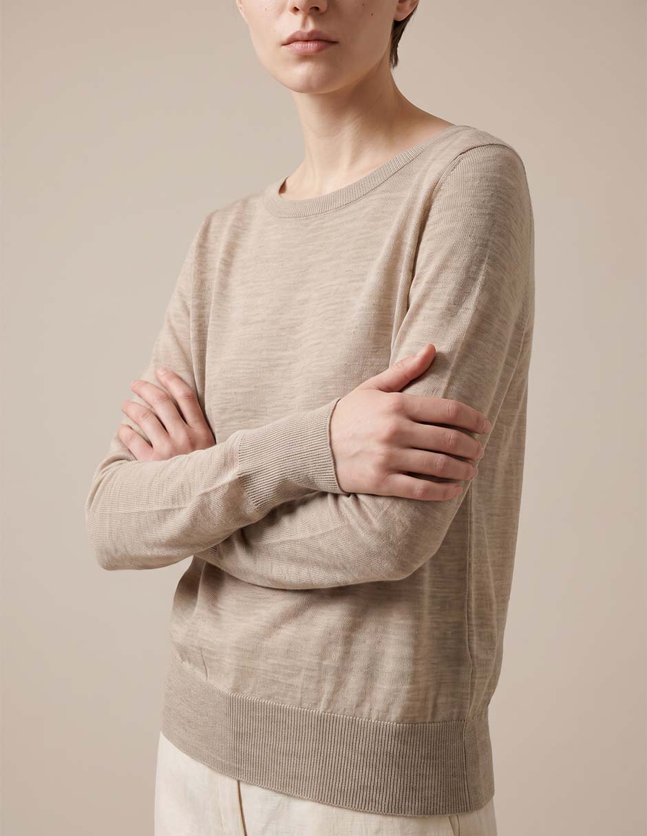 Suéter cuello redondo para mujer 3