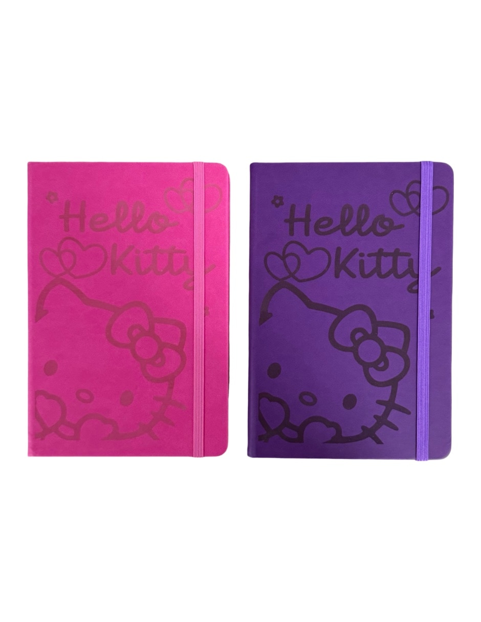 Set libreta Luxo Hello Kitty a rayas