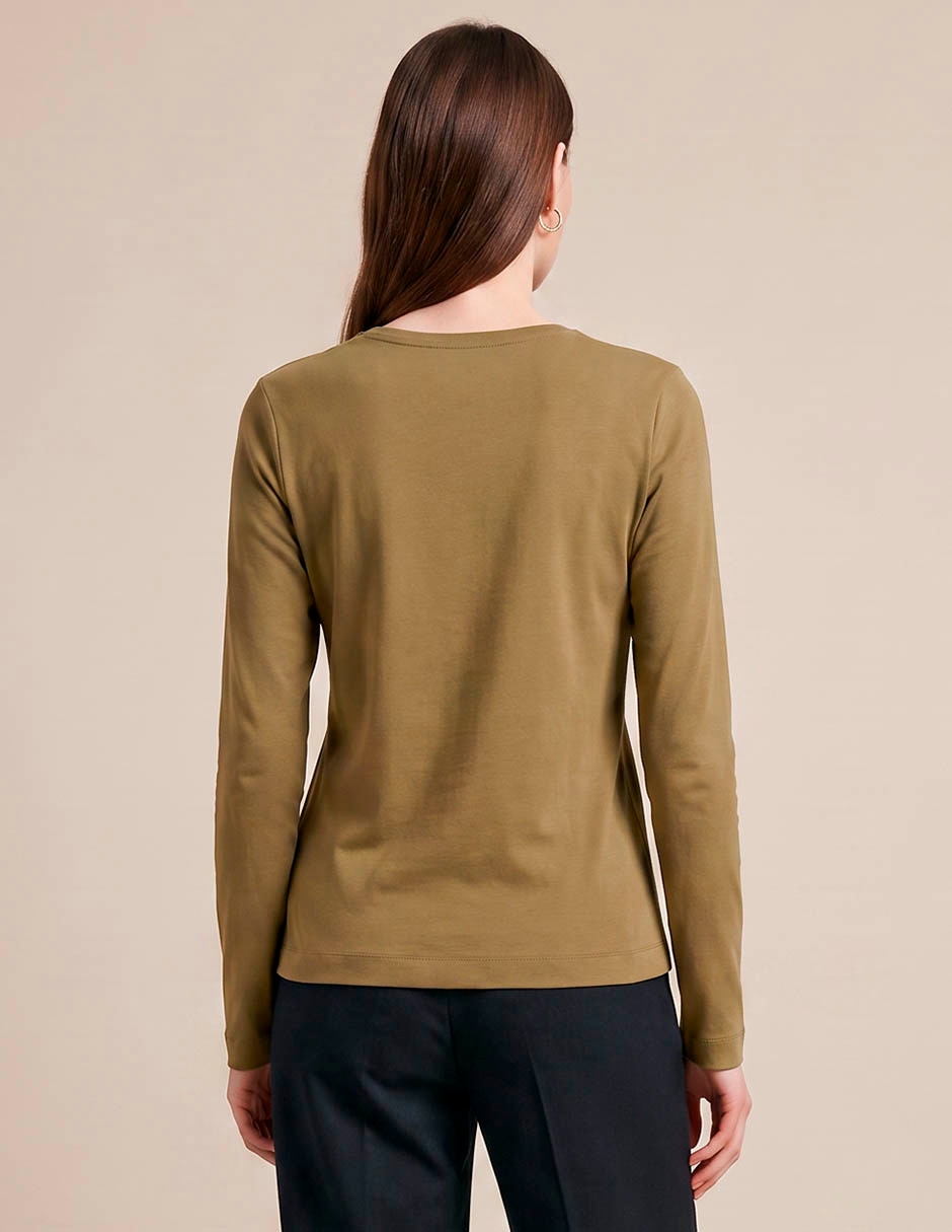 Playera manga larga para mujer 2