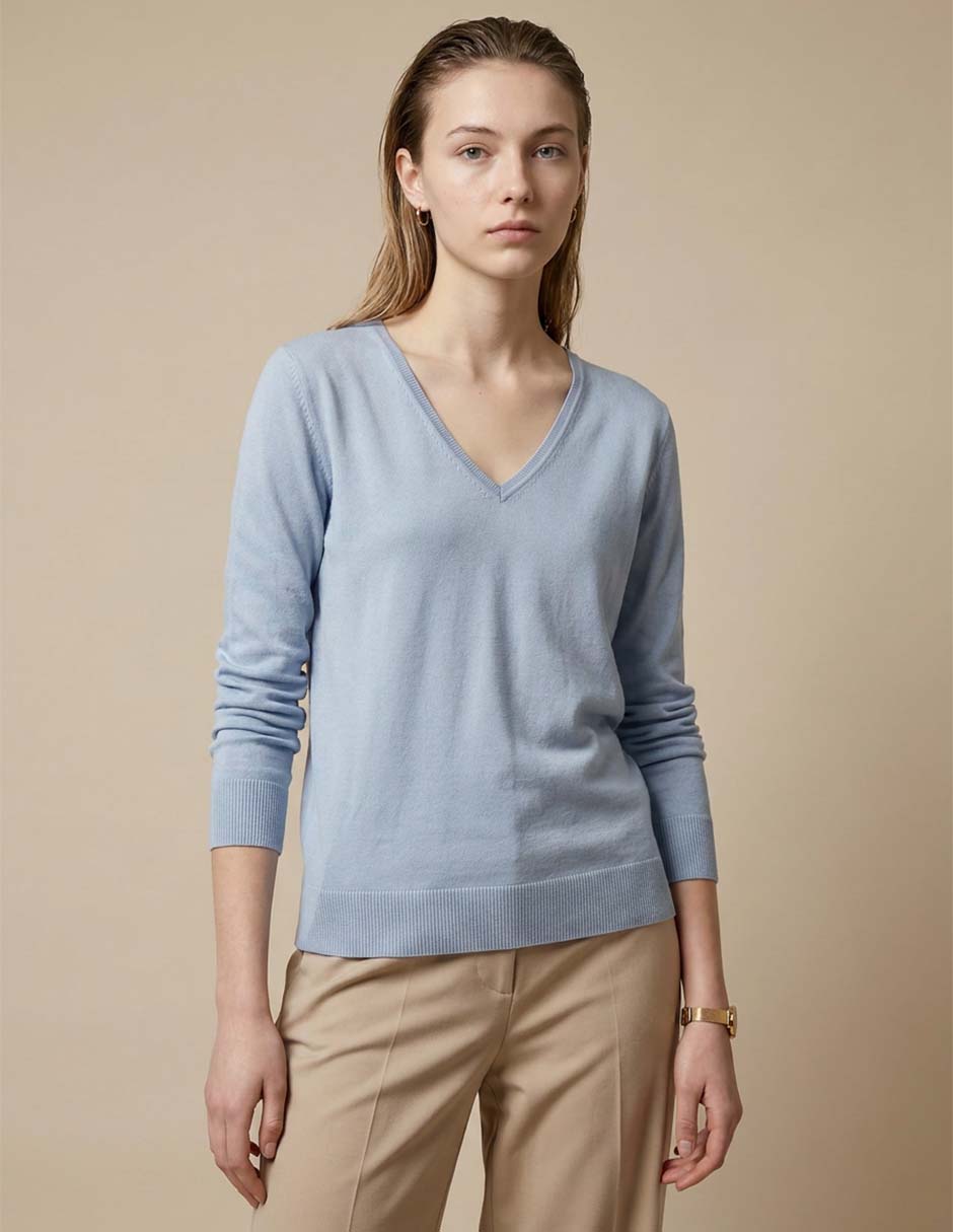 Suéter cuello redondo para mujer Suéter cuello redondo para mujer
