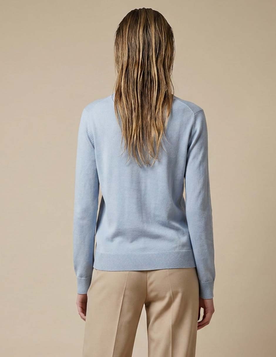 Suéter cuello redondo para mujer 2