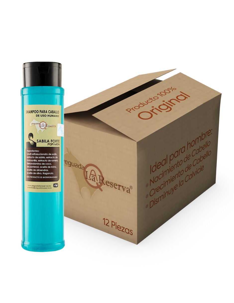 Shampoo anticaída para cabello todo tipo sábila forte crecimiento de cabello