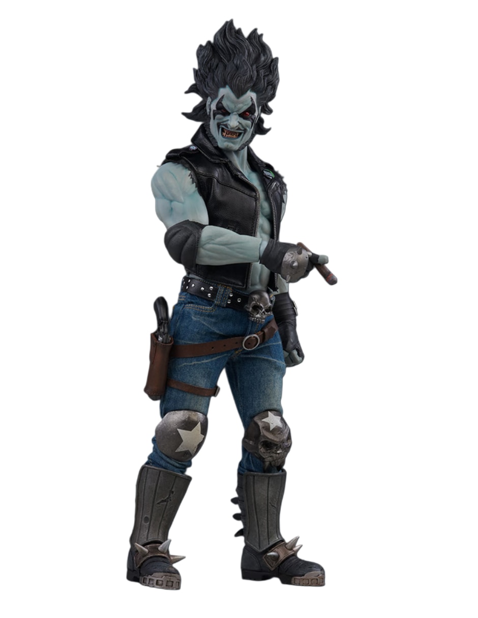 Figura de colección artículada dc comics lobo especial sideshow