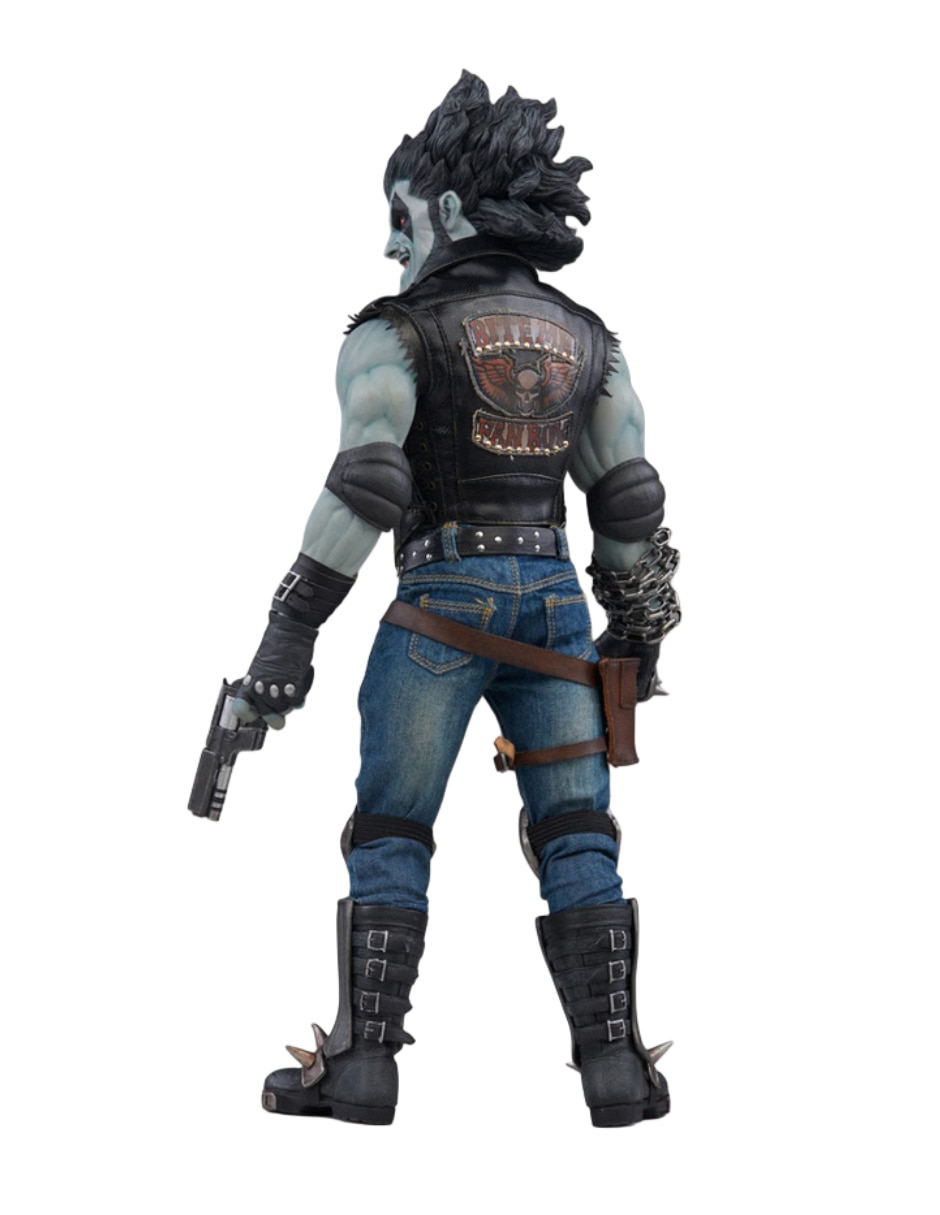 Figura de colección artículada dc comics lobo especial sideshow