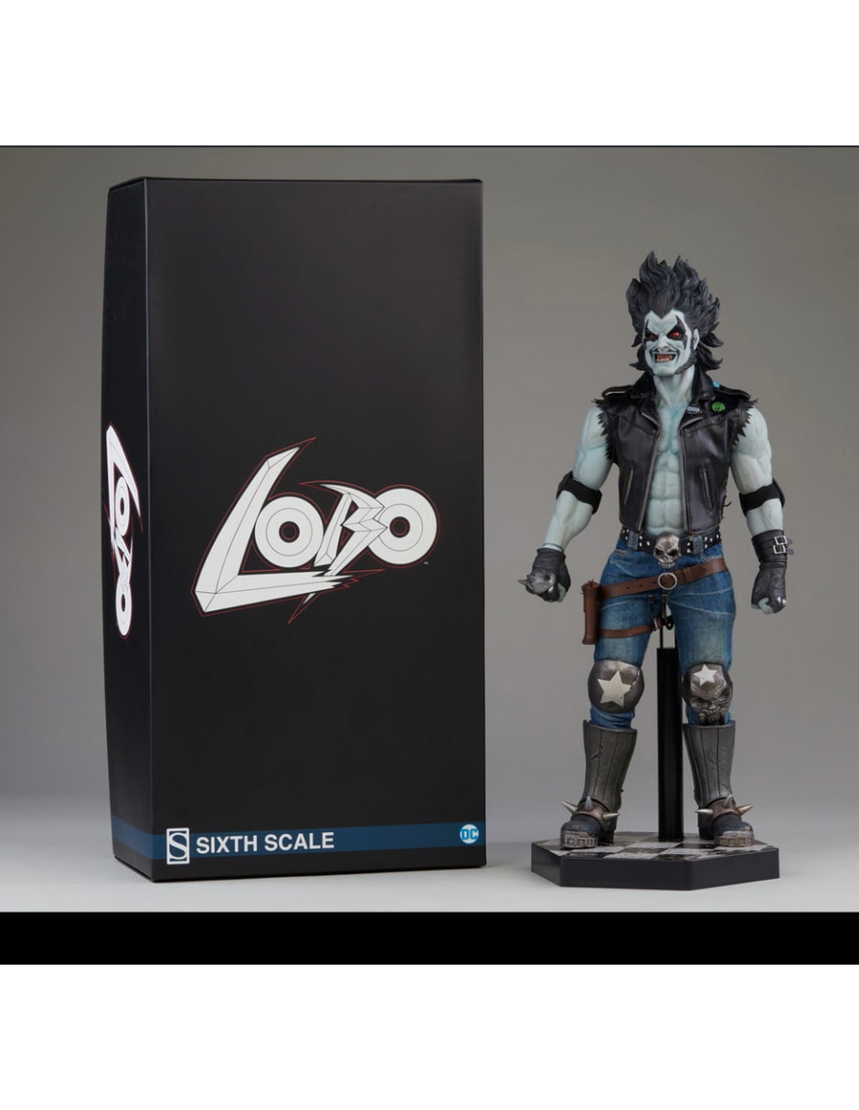 Figura de colección artículada dc comics lobo especial sideshow