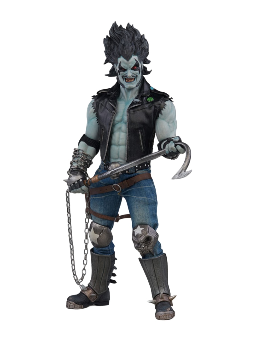 Figura de colección artículada dc comics lobo especial sideshow