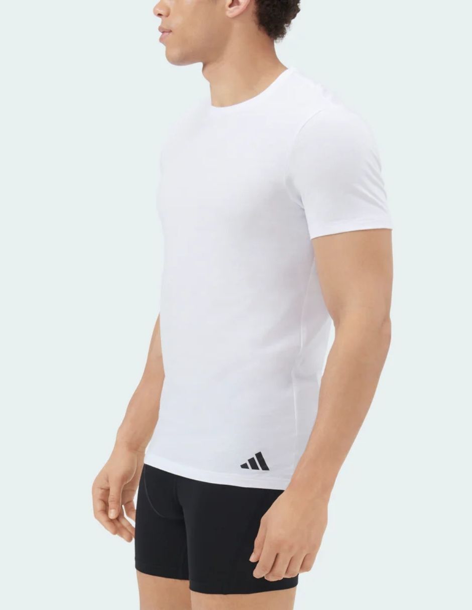 Camiseta adidas cuello redondo para hombre