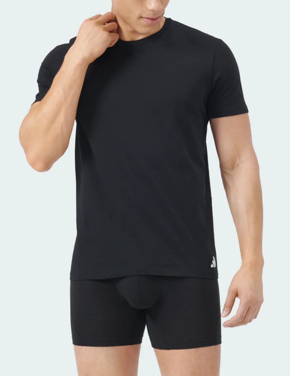 Camiseta adidas cuello redondo para hombre