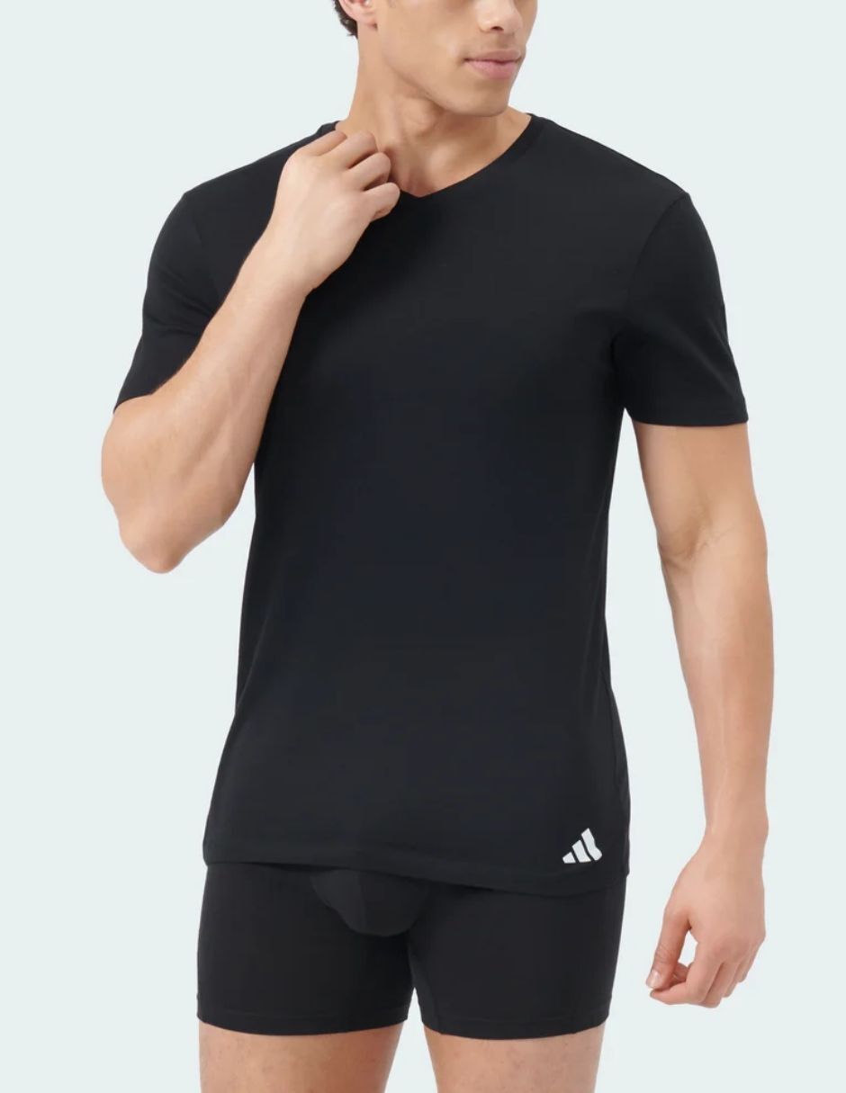 Set camiseta Adidas cuello V para hombre