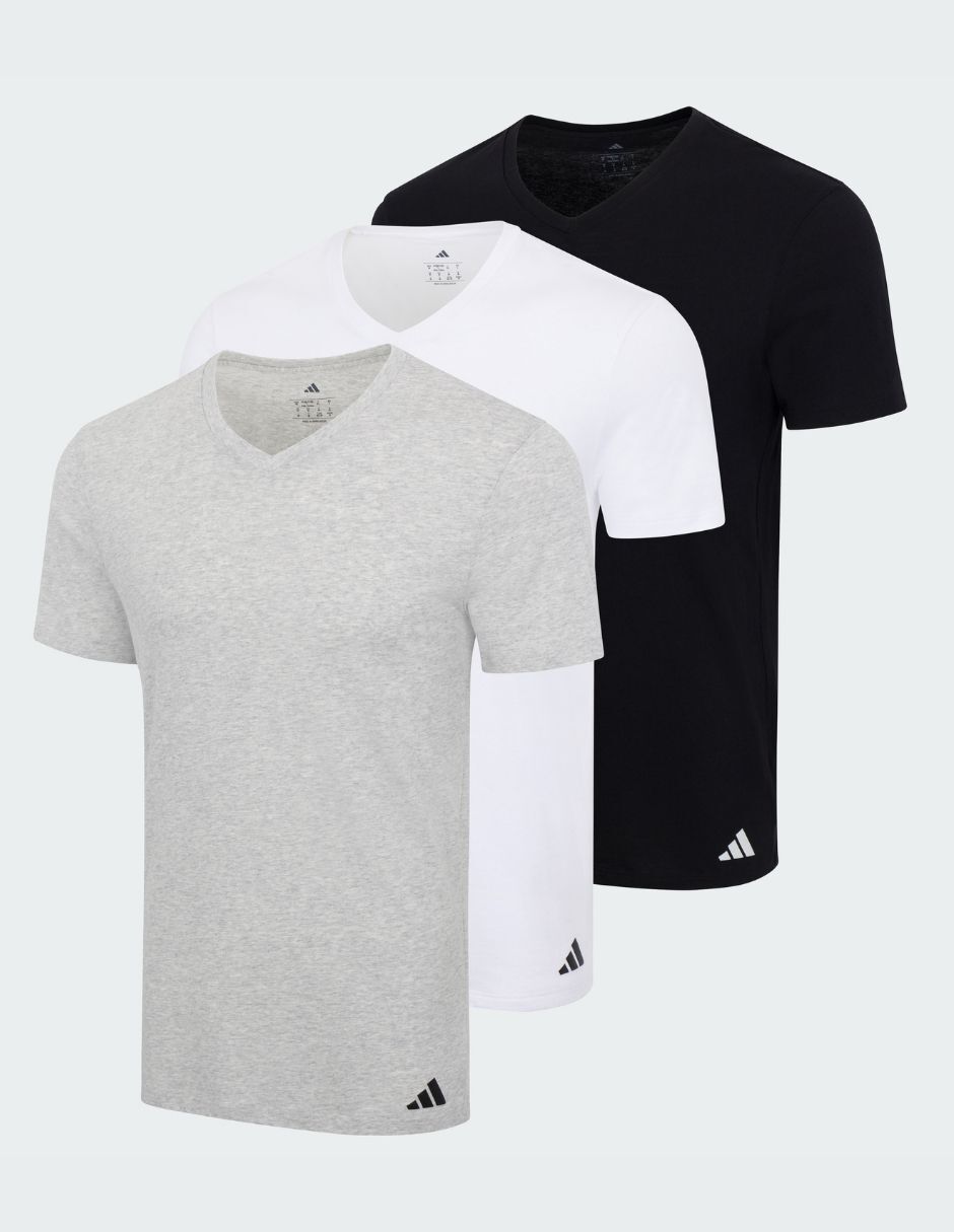 Set camiseta Adidas cuello V para hombre