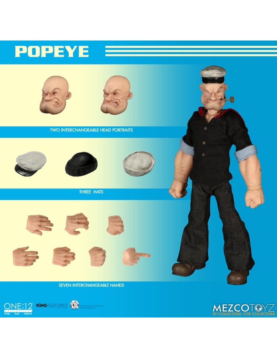 Figura de colección sítiene popeye mezco toyz