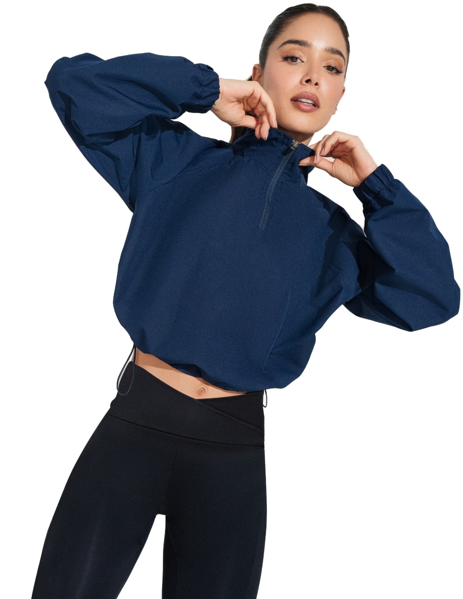 Chamarra rompevientos impermeable para mujer