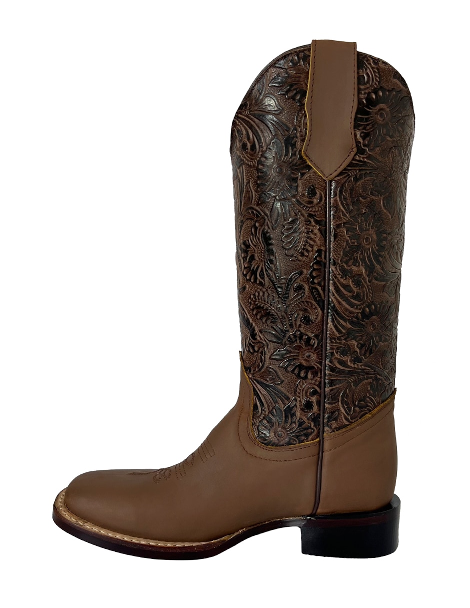 Bota cowboy media pierna Bdp Botas De Pedro de piel para mujer