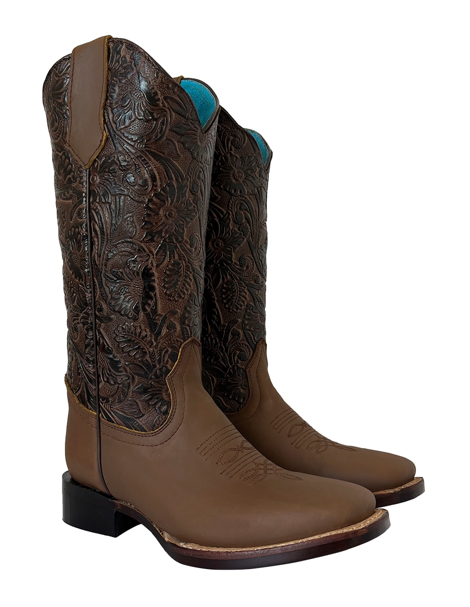 Bota cowboy media pierna Bdp Botas De Pedro de piel para mujer