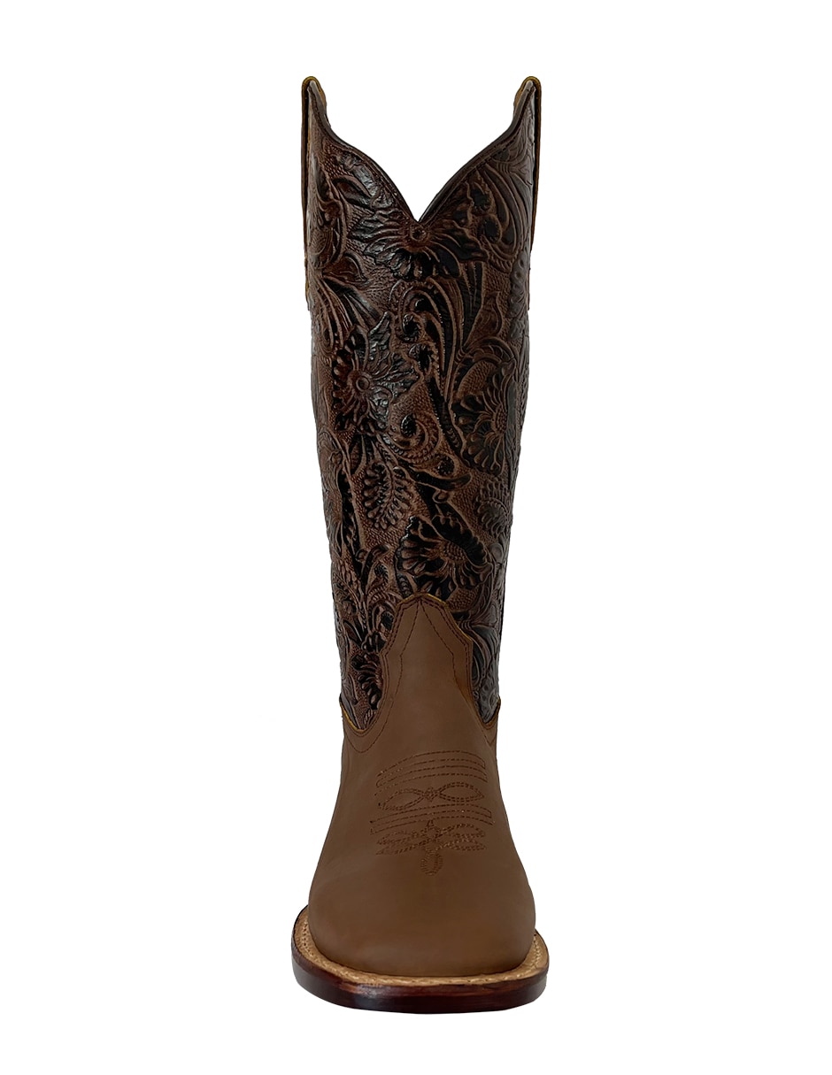 Bota cowboy media pierna Bdp Botas De Pedro de piel para mujer