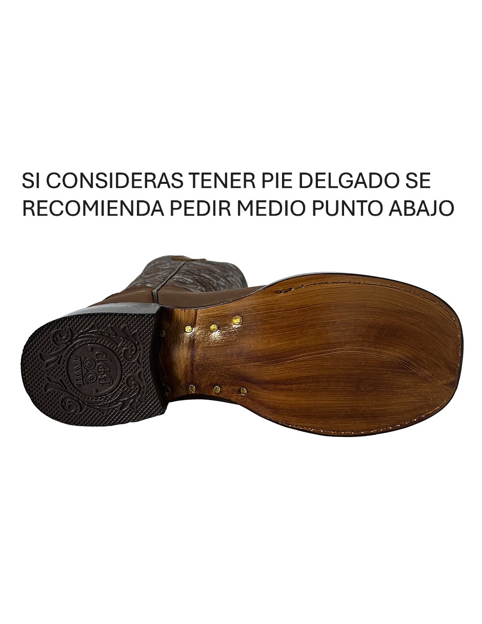 Bota cowboy media pierna Bdp Botas De Pedro de piel para mujer