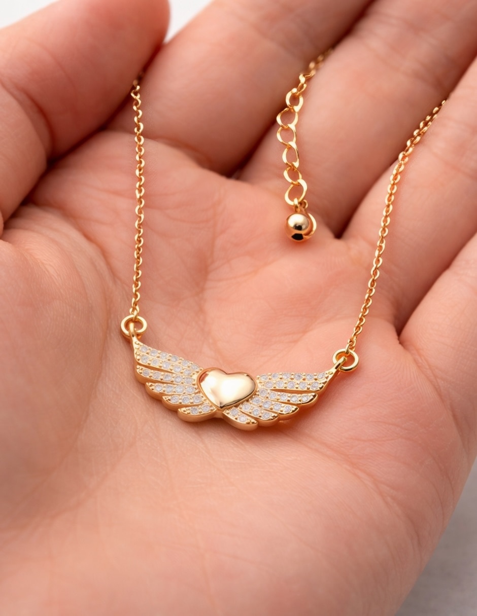 Collar de alas yoiko glow golden